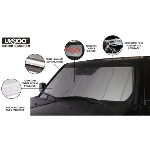 Covercraft 23-26 Ford Super Duty UVS100 Custom Sunscreen - Silver thumbnail 2