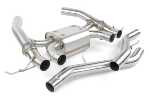 Dinan 21-27 BMW M3/M4 (G80/G82/G83) Valved Axleback Exhaust System - Black Tips thumbnail 7
