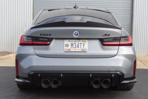 Dinan 21-27 BMW M3/M4 (G80/G82/G83) Valved Axleback Exhaust System - Black Tips thumbnail 8