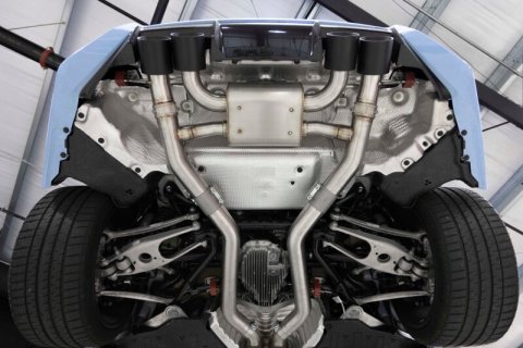 Dinan 23-26 BMW M2 (G87) Valved Axleback Exhaust System - Black Tips thumbnail 3