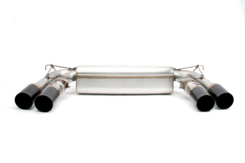 Dinan 15-19 BMW X5 M/X6 M (F85/F86) Free Flow Axleback Exhaust System - Black Tips thumbnail 3