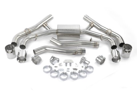 Dinan 20-26 BMW X5 M/X6 M (F95/F96) Valved Axleback Exhaust System - Polished Tips thumbnail 1