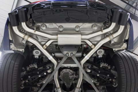 Dinan 20-26 BMW X5 M/X6 M (F95/F96) Valved Axleback Exhaust System - Polished Tips thumbnail 8