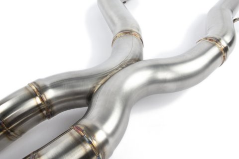 Dinan 19-21 BMW M2 Competition (F87) Free Flow Axleback Exhaust System w/X-Pipe - Black Tips thumbnail 4