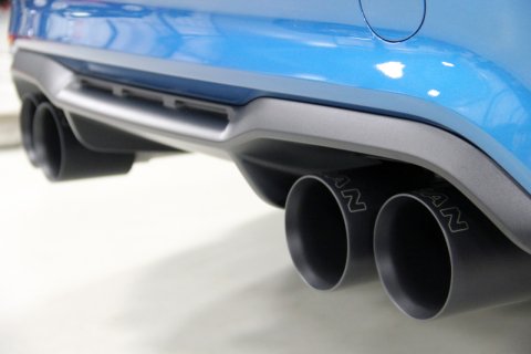Dinan 19-21 BMW M2 Competition (F87) Free Flow Axleback Exhaust System w/X-Pipe - Black Tips thumbnail 6