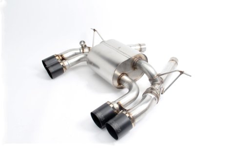 Dinan 15-20 BMW M3/M4 (F80/F82/F83) Free Flow Axleback Exhaust System - Black Tips thumbnail 4