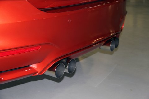 Dinan 15-20 BMW M3/M4 (F80/F82/F83) Free Flow Axleback Exhaust System - Black Tips thumbnail 6