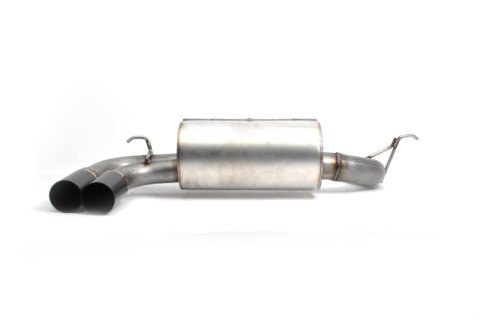 Dinan 17-20 BMW 330i/430i (F30/F31/F32/F33/F36) Free Flow Axleback Exhaust System - Black Tips thumbnail 2