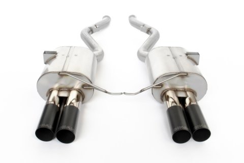 Dinan 08-11 BMW M3 (E90) Free Flow Axleback Exhaust System - Black Tips thumbnail 1
