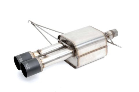Dinan 14-24 Mini Cooper S (F56) 3-Door Free Flow Axleback Exhaust System - Black Tips thumbnail 2