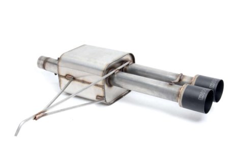 Dinan 14-24 Mini Cooper S (F55) 5-Door Free Flow Axleback Exhaust System - Black Tips thumbnail 1