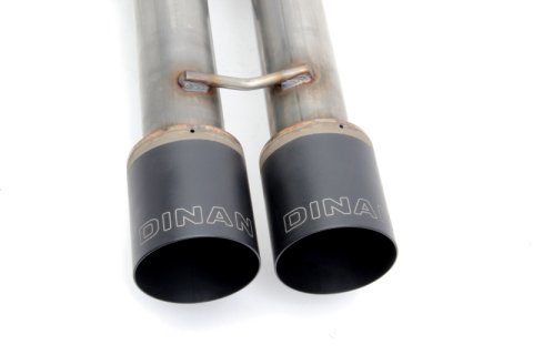Dinan 14-24 Mini Cooper S (F55) 5-Door Free Flow Axleback Exhaust System - Black Tips thumbnail 4