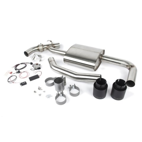 Dinan 17-24 Mini Cooper Clubman/Countryman S (F54/F60) Valved Axleback Exhaust - Black Tips thumbnail 1