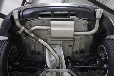 Dinan 17-24 Mini Cooper Clubman/Countryman S (F54/F60) Valved Axleback Exhaust - Black Tips thumbnail 5