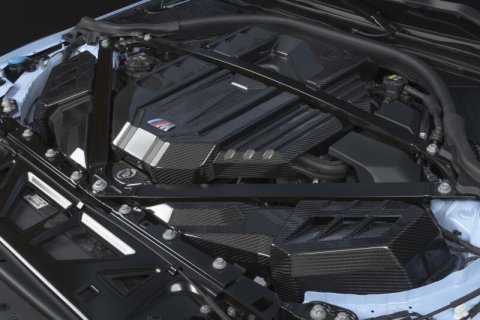 Dinan 21-27 BMW M2/M3/M4 (G80/G82/G87) Gloss Carbon Fiber Engine Cover w/Matte Accents thumbnail 7