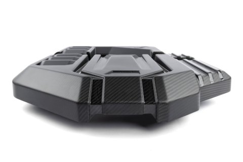 Dinan 21-27 BMW M2/M3/M4 (G80/G82/G87) Matte Carbon Fiber Engine Cover w/Gloss Accents thumbnail 2
