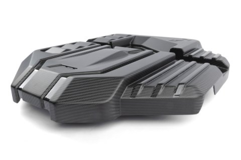 Dinan 21-27 BMW M2/M3/M4 (G80/G82/G87) Matte Carbon Fiber Engine Cover w/Gloss Accents thumbnail 7