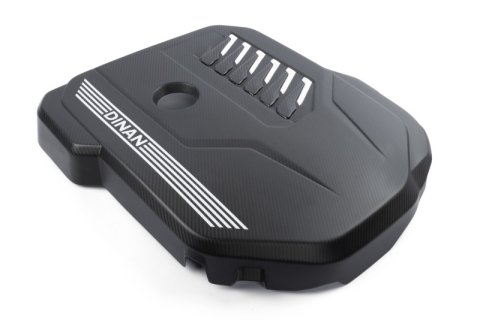 Dinan 19-26 BMW B58D (G01/G02/G20/G22/G23/G26/G42) Matte Carbon Fiber Engine Cover w/Gloss Accents thumbnail 1