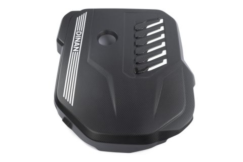 Dinan 19-26 BMW B58D (G01/G02/G20/G22/G23/G26/G42) Matte Carbon Fiber Engine Cover w/Gloss Accents thumbnail 5