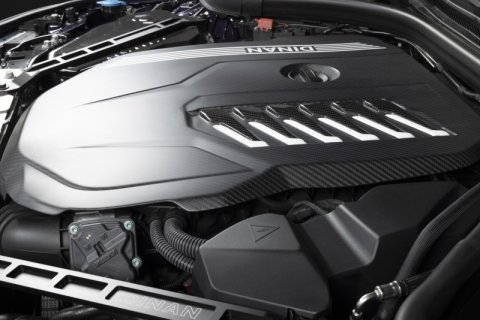 Dinan 19-26 BMW B58D (G01/G02/G20/G22/G23/G26/G42) Matte Carbon Fiber Engine Cover w/Gloss Accents thumbnail 9