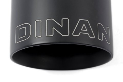 Dinan Double-Walled 4in Clamp-On Exhaust Tip - Black - 4in Outlet / 3in Inlet thumbnail 2