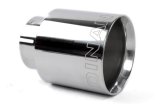 Dinan Double-Walled 4in Clamp-On Exhaust Tip - Polished - 4in Outlet / 3in Inlet thumbnail 1