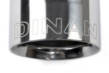 Dinan Double-Walled 4in Clamp-On Exhaust Tip - Polished - 4in Outlet / 3in Inlet thumbnail 4
