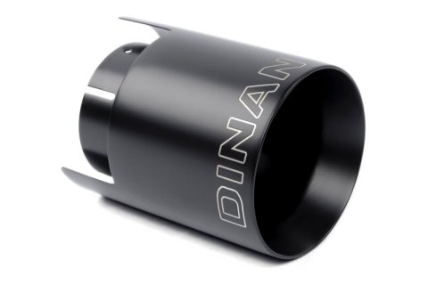 Dinan Double-Walled 4.5in Clamp-On Exhaust Tip - Black - 4.5in Outlet / 3.25in Inlet thumbnail 1