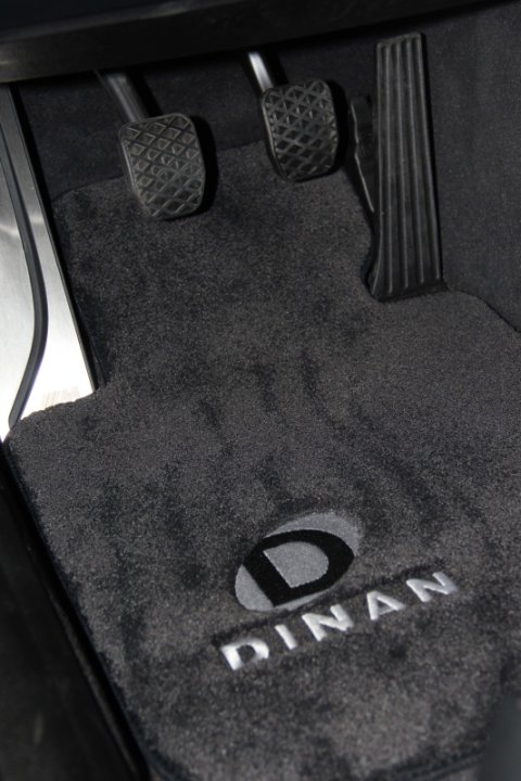 Dinan 10-15 BMW 750i xDrive Signature Floor Mats Black w/ Silver Logo - Set of 4 thumbnail 3