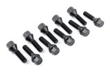 Dinan Lug Bolts - Cone Seat - M12x1.5 - 45mm - Black (Set of 10) thumbnail 1