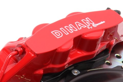 Dinan 01-06 BMW M3 (E46) Red Caliper/Drilled Brake Set - Rear thumbnail 2