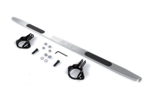 Dinan 99-06 BMW 323i/325i/328i/330i/M3 (E46) Brushed Alum. w/Carbon Inlays Shock Tower Brace - Rear thumbnail 1