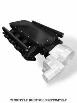 Granatelli LS 105mm Opening Billet Intake Manifold - Black thumbnail 1
