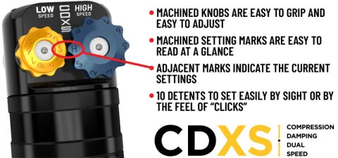 ICON 05-23 Tacoma Front Ext Travel VS 2.5 Series Remote Resi CDXS Coilover Kit 700lb - Pair thumbnail 6