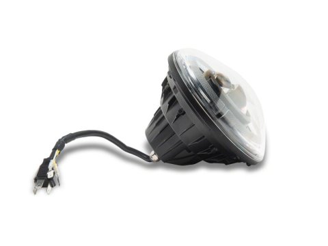 Raxiom 07-08 Jeep Wrangler JK Hi Output LED Headlights/Angel Eye DRL- Black Housing- Clear Lens thumbnail 5