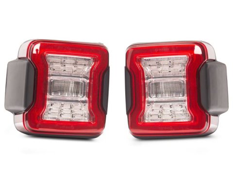 Raxiom 18-26 Jeep Wrangler JL LED Tail Lights- Clear Housing- Clear Lens thumbnail 3