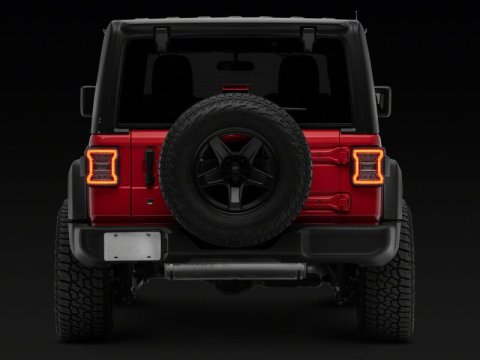 Raxiom 18-26 Jeep Wrangler JL LED Tail Lights- Clear Housing- Clear Lens thumbnail 4