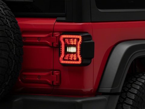 Raxiom 18-26 Jeep Wrangler JL LED Tail Lights- Red Housing- Smoked Lens thumbnail 3