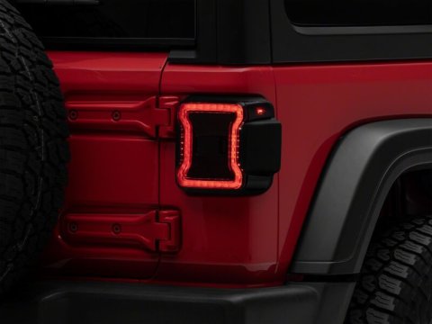 Raxiom 18-26 Jeep Wrangler JL LED Tail Lights- Red Housing- Smoked Lens thumbnail 7