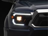 Raxiom 12-15 Toyota Tacoma Axial Series Switchback Projector Headlights- Black Housing- Clear Lens thumbnail 3