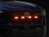 Raxiom 24-26 Toyota Tacoma Pre Runner/ TRD Off-Road/ TRD Sport Amber LED Grille Light- Amber Lens thumbnail 8