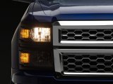 Raxiom 14-15 Chevrolet Silverado 1500 OE Style Headlights/ Black Trim- Black - Clear Lens thumbnail 1