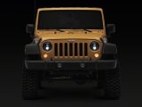 Raxiom 07-18 Jeep Wrangler JK Axial Series DB1 LED Headlights- Black Housing- Clear Lens thumbnail 3