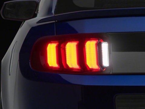 Raxiom 13-14 Ford Mustang CXR Series LED Tail Lights- Black Housing- Smoked Lens thumbnail 5