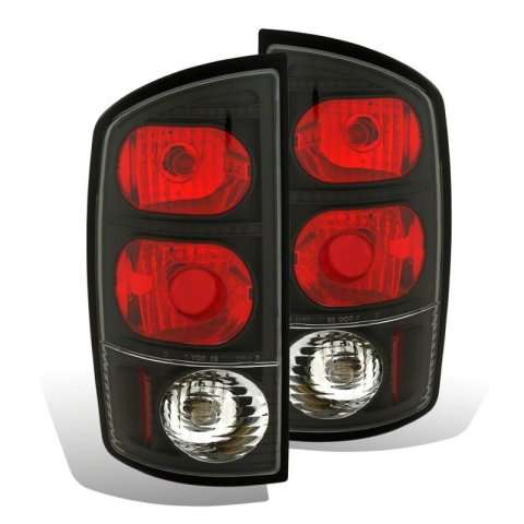 Raxiom 02-05 Dodge RAM 1500 Axial Series Tail Lights- Black Housing- Red/Clear Lens thumbnail 1