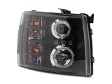 Raxiom 07-13 Chevrolet Silverado 1500 LED Halo Projector Headlights- Black Housing- Clear Lens thumbnail 6