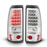 Raxiom 03-06 Chevrolet Silverado 1500 Fleetside LED Tail Lights- Chrome Housing- Clear Lens thumbnail 1