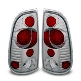 Raxiom 97-03 Ford F-150 Styleside Axial Series Version 2 Tail Lights- Chrome - Red/Clear Lens thumbnail 1