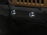 Raxiom 07-18 Jeep Wrangler JK Axial Series LED Angel Eye Fog Lights- Amber and White thumbnail 4