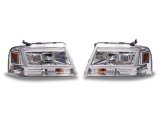 Raxiom 04-08 Ford F-150 Axial Series Projector Headlights- Chrome Housing- Clear Lens thumbnail 2